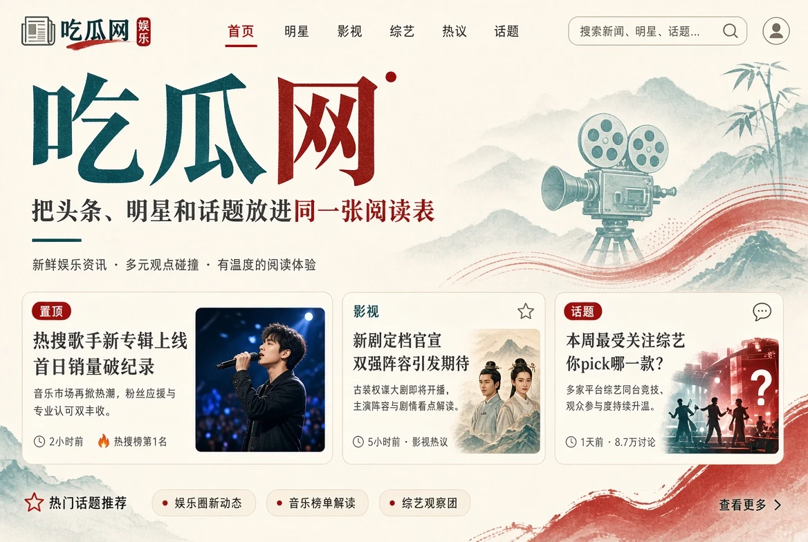 吃瓜网今日资讯与热门话题封面插画